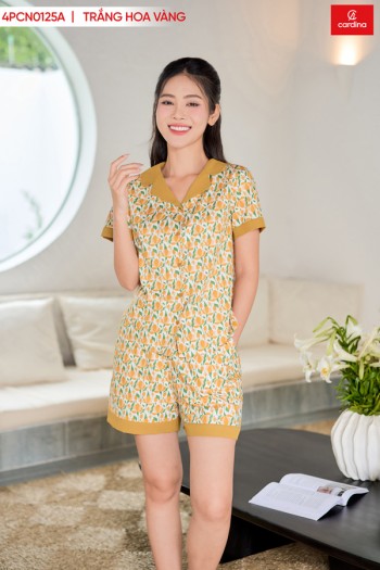 BỘ PIJAMA THÔ ĐÙI CÓ PHỐI