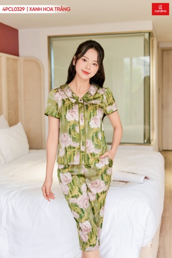 PYJAMA LỤA CỔ SEN