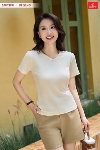 ÁO TĂM COTTON CỔ TIM